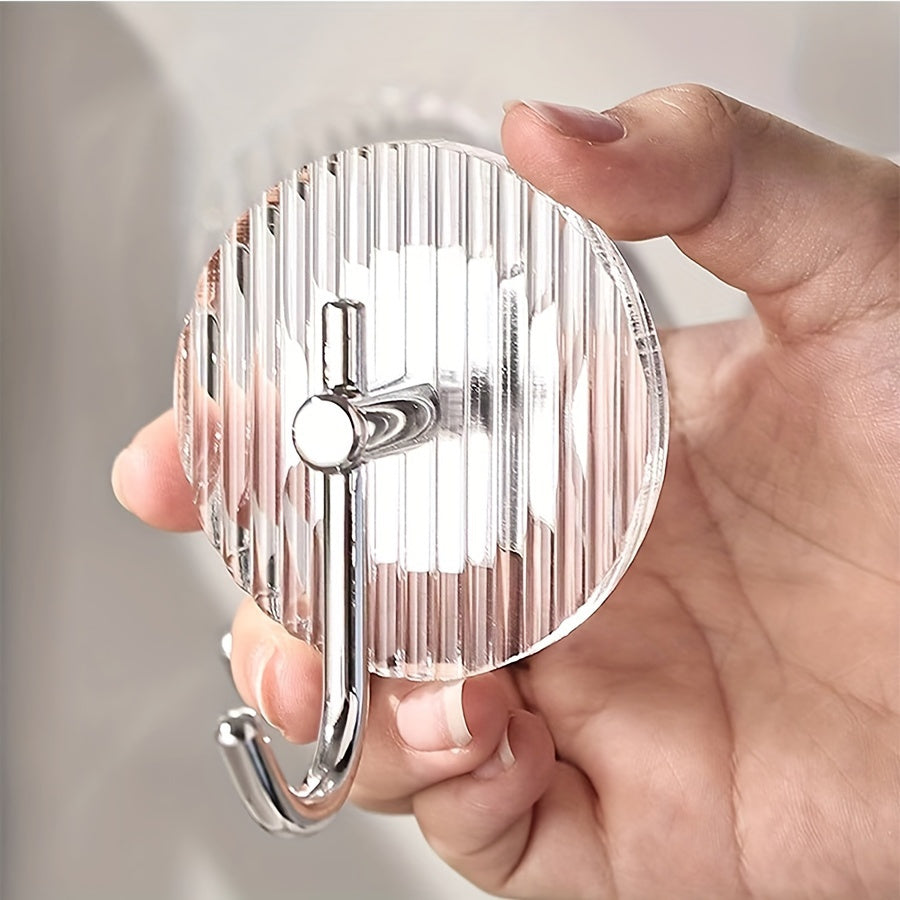 4pcs Light Luxury Towel Hook, Acrylic Hanging Wall Hook, Non Punching Adhesive Hook, Suitable for Bathroom Bedroom Kitchen Living Room Hanging Storage (Golden\u002FSilvery)