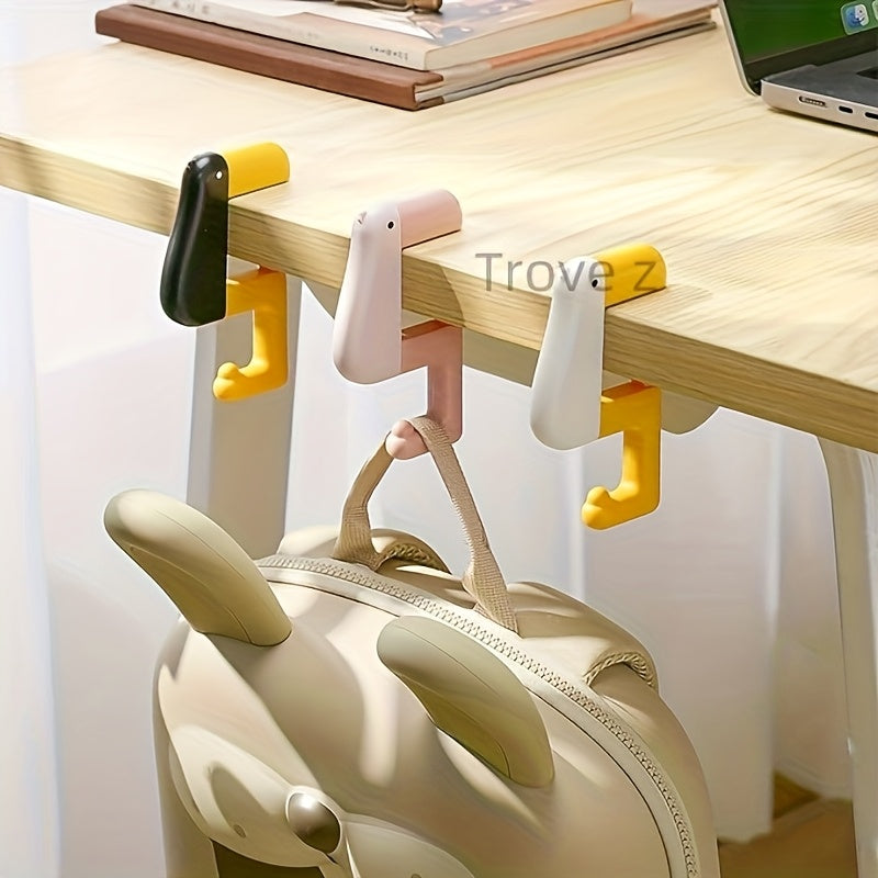 Portable Detachable Desktop Hook, Suitable for Office and Backpack, Non-slip Folding Hook, Easy-to-Use Student and Office Desktop Accessories Bag Bag Organizer Practical Hook Mixe