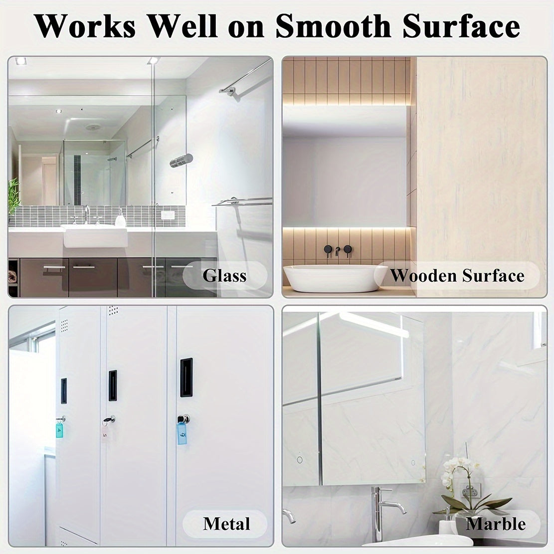 Modern Black Wall Hooks - Easy Install Adhesive Towel Hangers for Bathroom, Kitchen - Durable Robe, Clothes, Hat & Key Holders Bath\u002FBath Accessories
