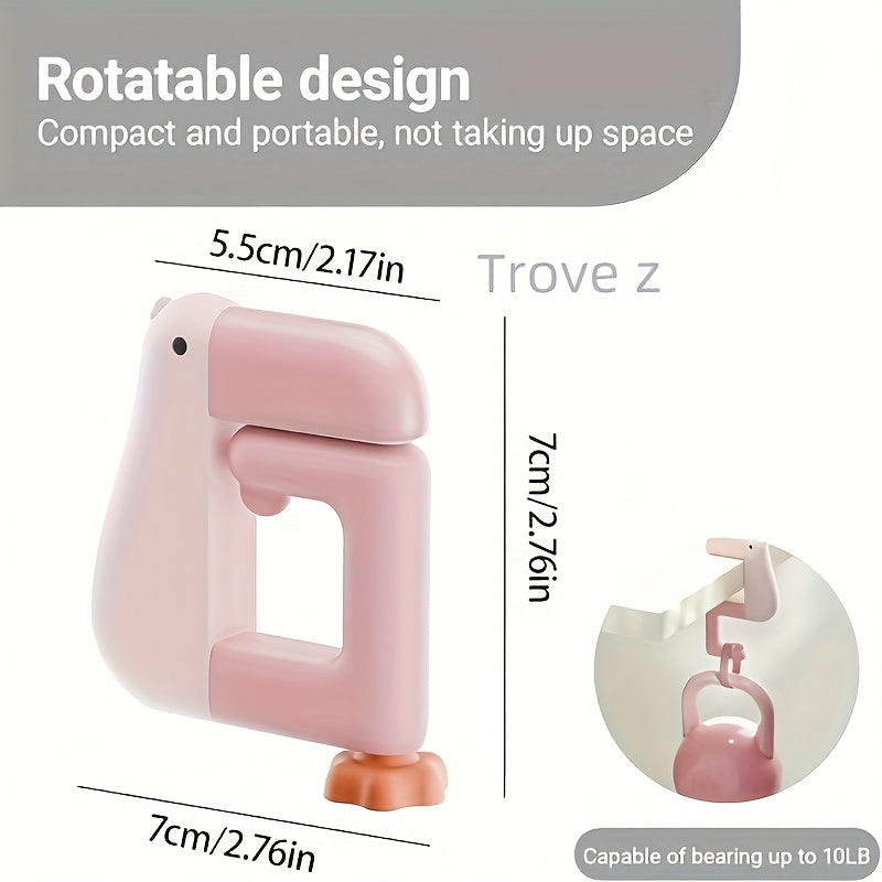 Portable Detachable Desktop Hook, Suitable for Office and Backpack, Non-slip Folding Hook, Easy-to-Use Student and Office Desktop Accessories Bag Bag Organizer Practical Hook Mixe