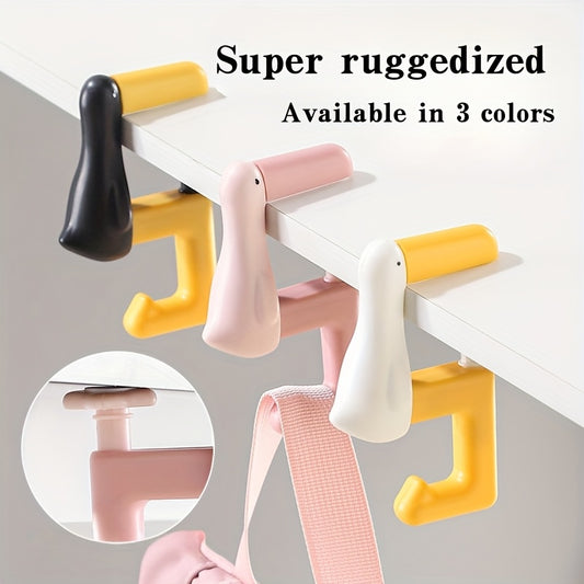 Portable Detachable Desktop Hook, Suitable for Office and Backpack, Non-slip Folding Hook, Easy-to-Use Student and Office Desktop Accessories Bag Bag Organizer Practical Hook Mixe
